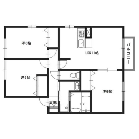 ラフィネ宮前の物件間取画像